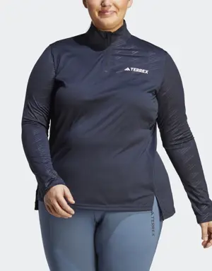 Adidas Terrex Multi Half-Zip Long Sleeve Long-Sleeve Top (Plus Size)