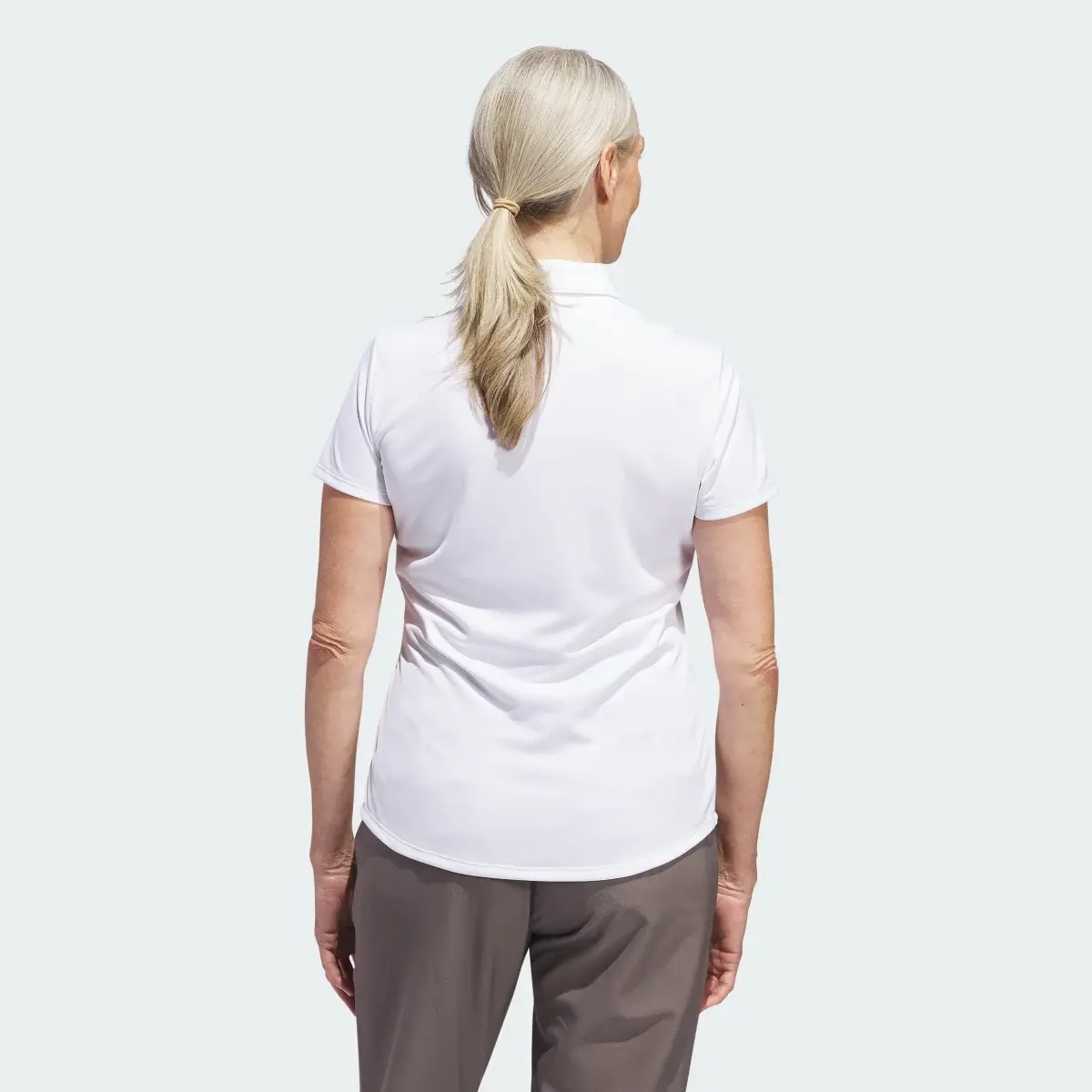 Adidas Playera Polo Manga Corta Solid Performance Mujer. 3