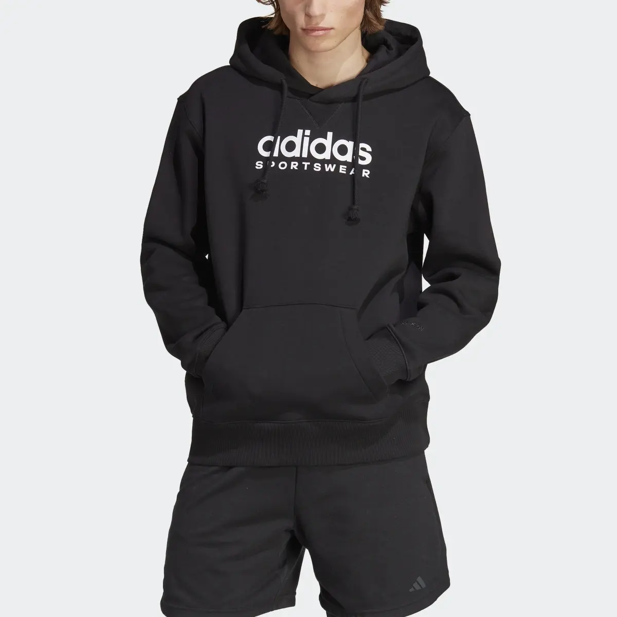 Adidas All SZN Fleece Graphic Hoodie. 1