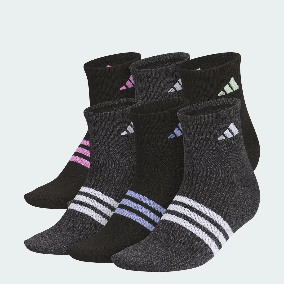 Adidas Superlite 3.0 6-Pack Quarter Socks. 1