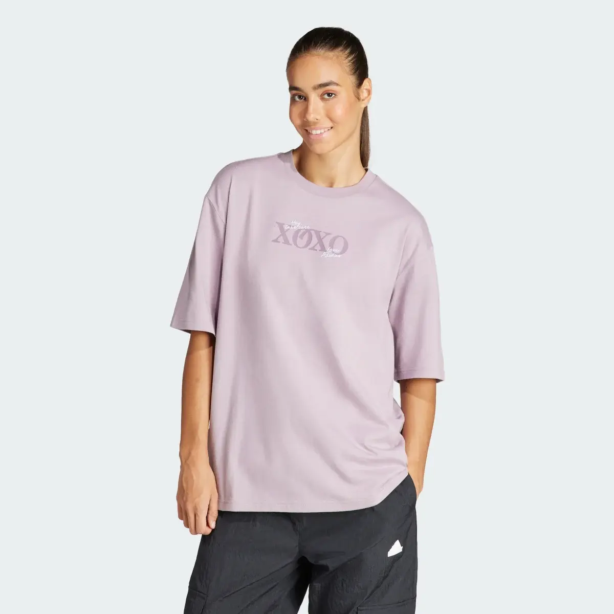 Adidas Lounge Oversized Tee. 2