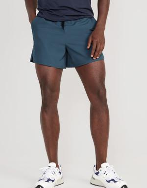 StretchTech Dobby Run Shorts for Men -- 5-inch inseam blue