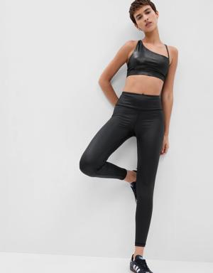 Gap Fit Recycled High Rise Power Shine Leggings black