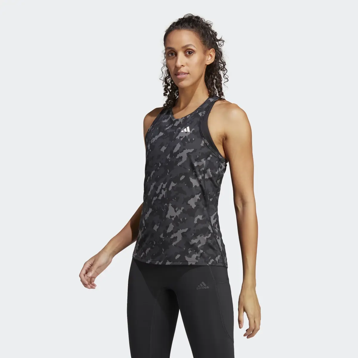 Adidas Own the Run Camo Running Tank Top. 2