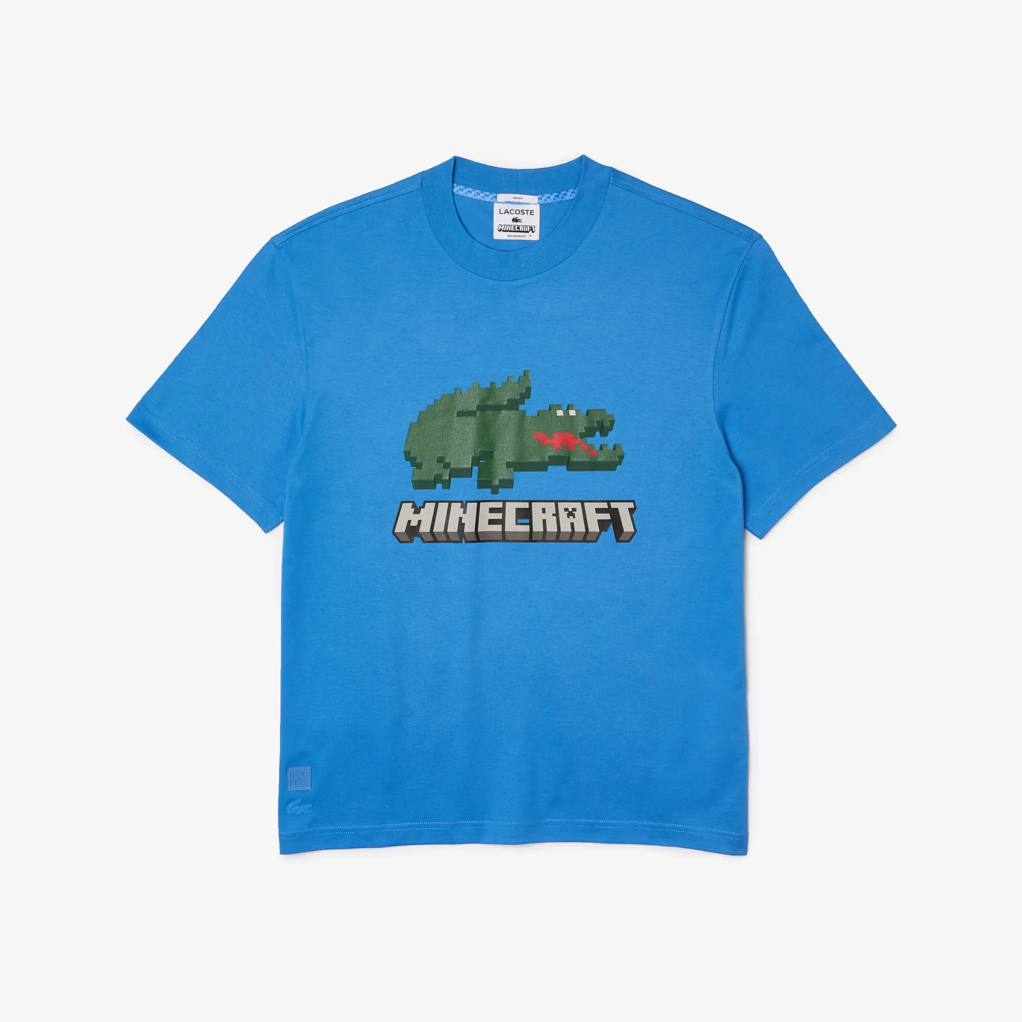 Lacoste Playera unisex Lacoste x Minecraft en algodón orgánico estampado. 2 Lacoste Playera unisex Lacoste x Minecraft en algodón orgánico estampado. 2