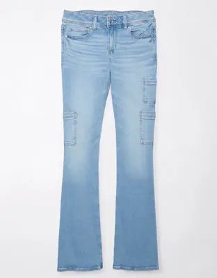 American Eagle Stretch Low-Rise Kick Bootcut Jean. 1