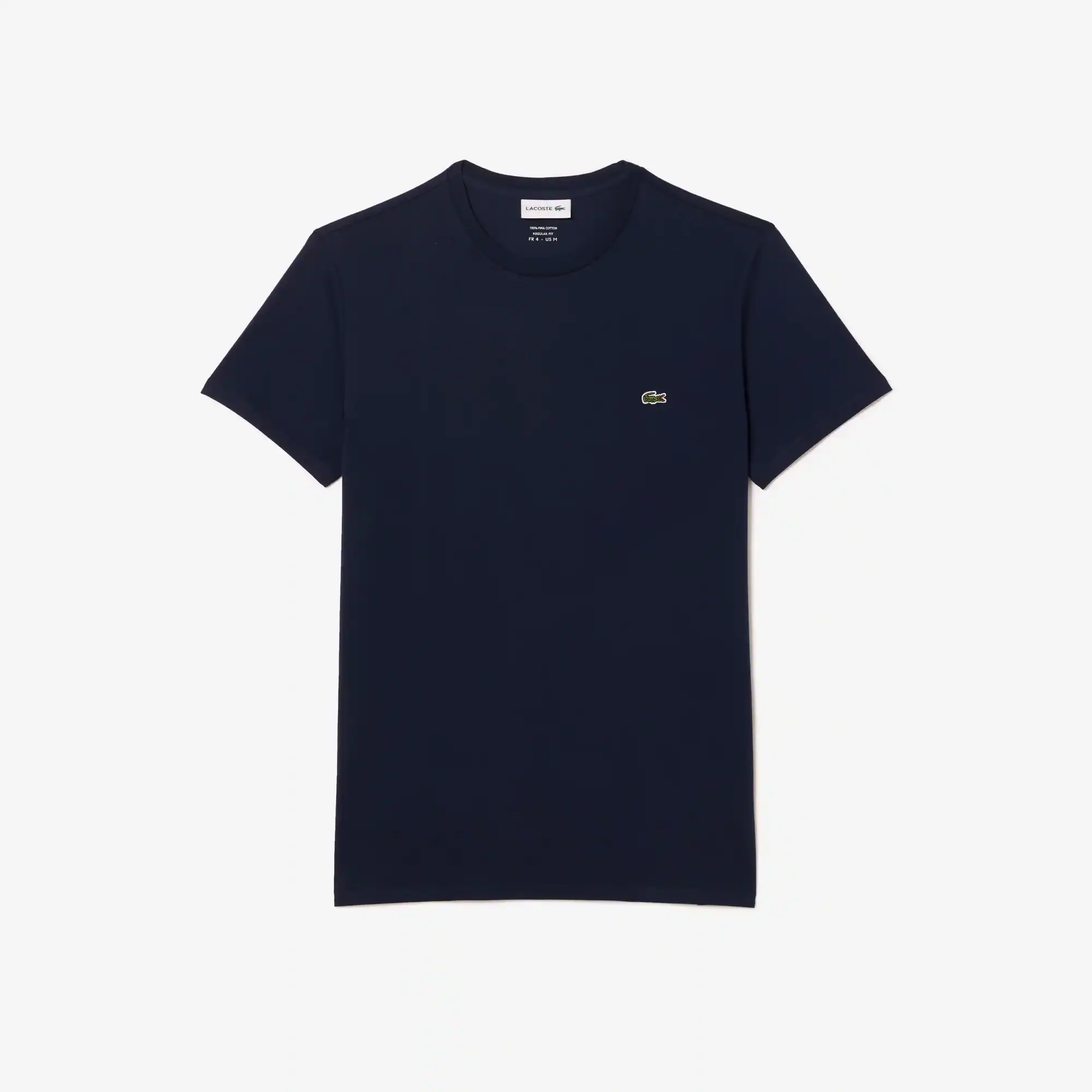 Lacoste T-shirt col rond en jersey de coton pima uni. 2