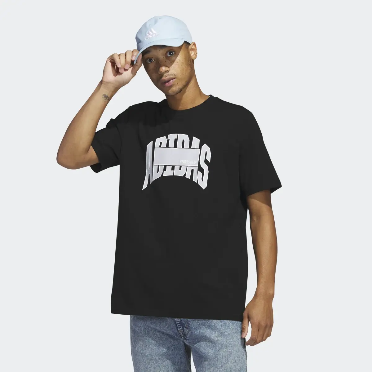 Adidas Sportswear Block Graphic Tee. 2