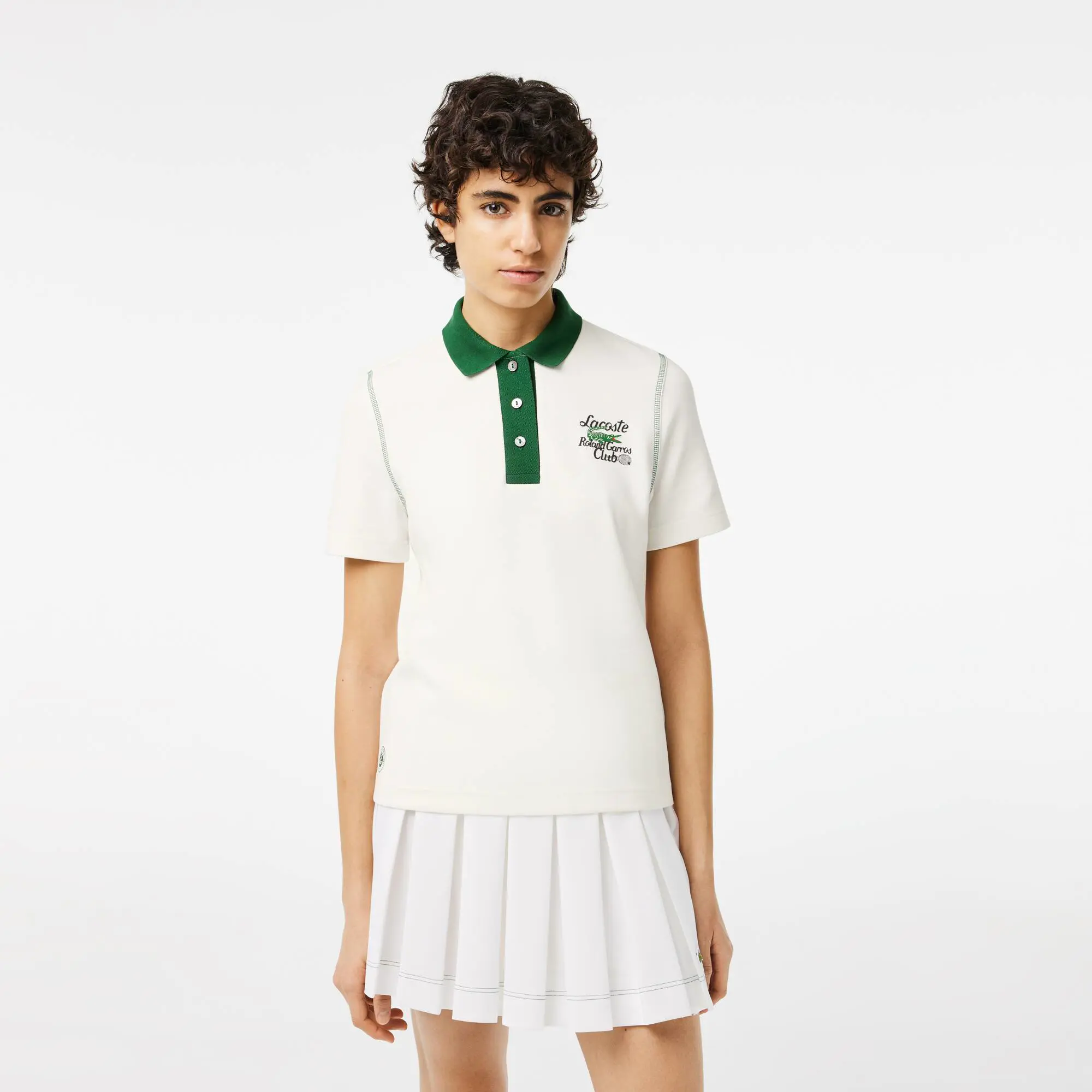 Lacoste Women’s Lacoste Sport Roland Garros Edition Cotton Piqué Polo Shirt. 1