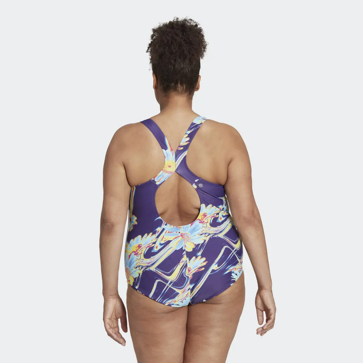 Adidas Costume da bagno Positivisea 3-Stripes Graphic (Curvy). 3