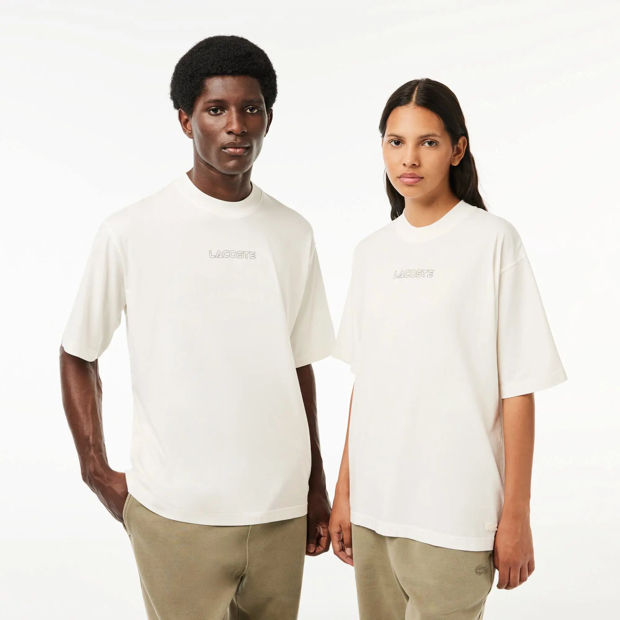 Lacoste Unisex Loose Fit Cotton Jersey T-Shirt. 1
