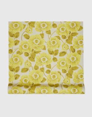 Anemone flower print wallpaper