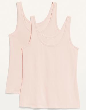 Sleeveless First Layer Tank 2-Pack for Women pink