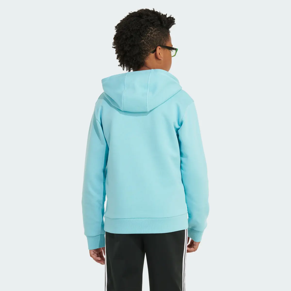 Adidas Long Sleeve Essential Fleece Hoodie. 2