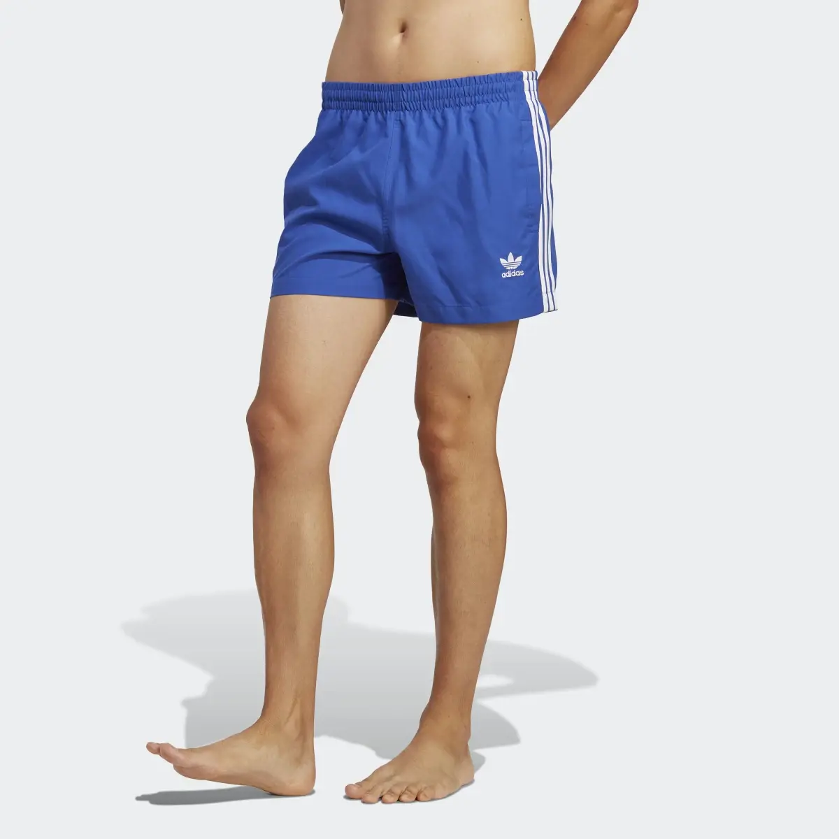 Adidas Originals Adicolor 3-Stripes Short Length Swim Shorts. 1