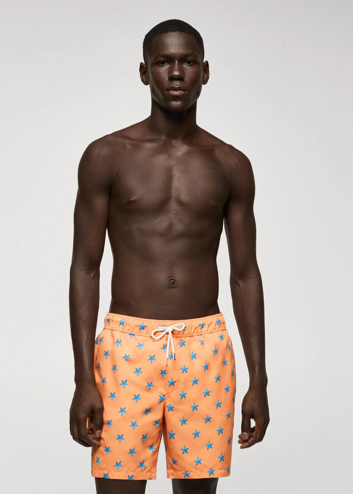 Mango Star-print swimsuit. 2