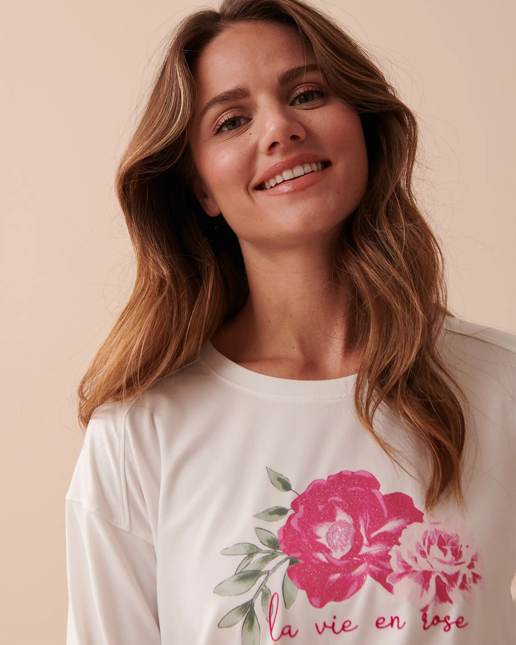 La Vie en Rose Floral Super Soft Long Sleeve Shirt. 3