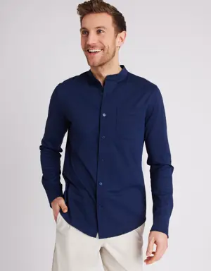 City Tech Collarless Shirt Standard Fit