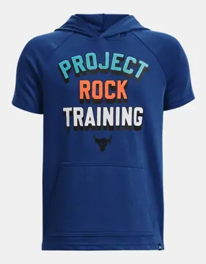 Boys' Project Rock Training Short Sleeve Hoodie