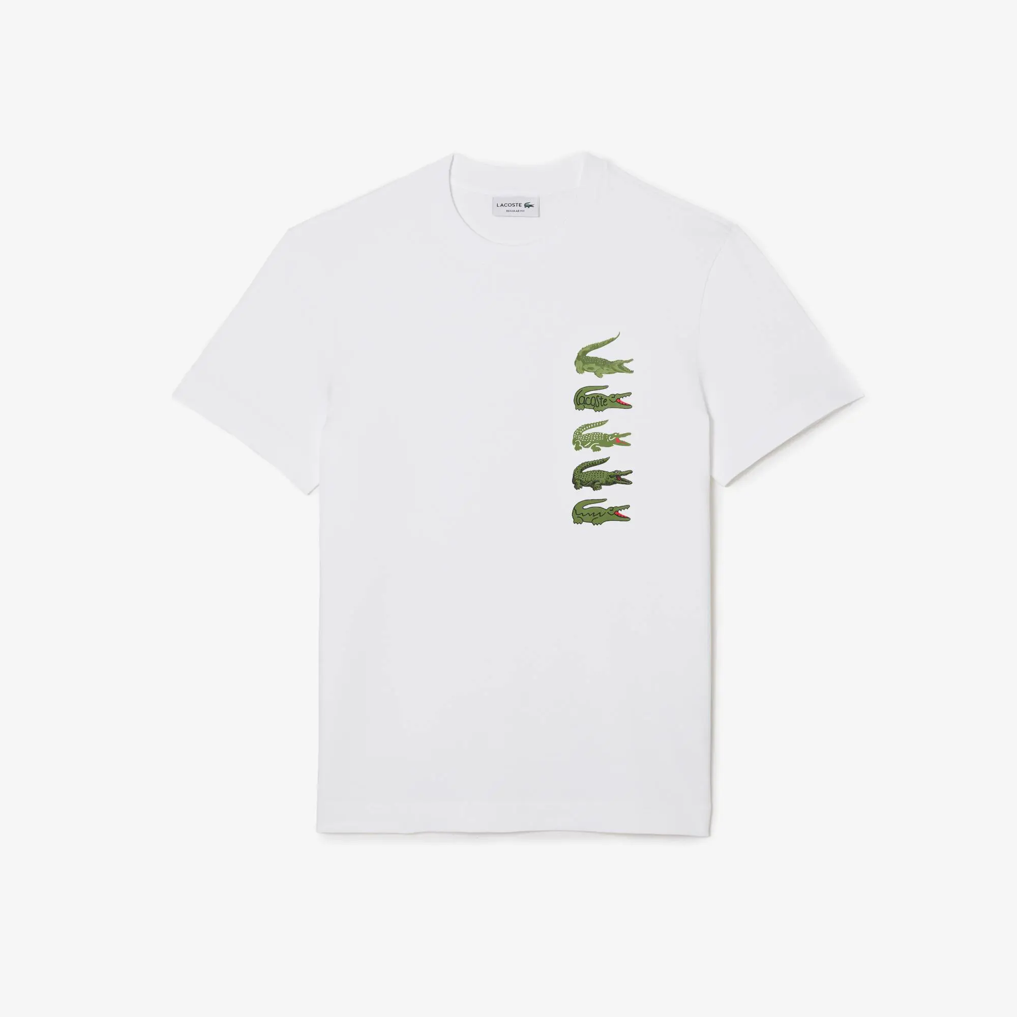 Lacoste T-shirt regular fit avec crocodiles iconiques. 2