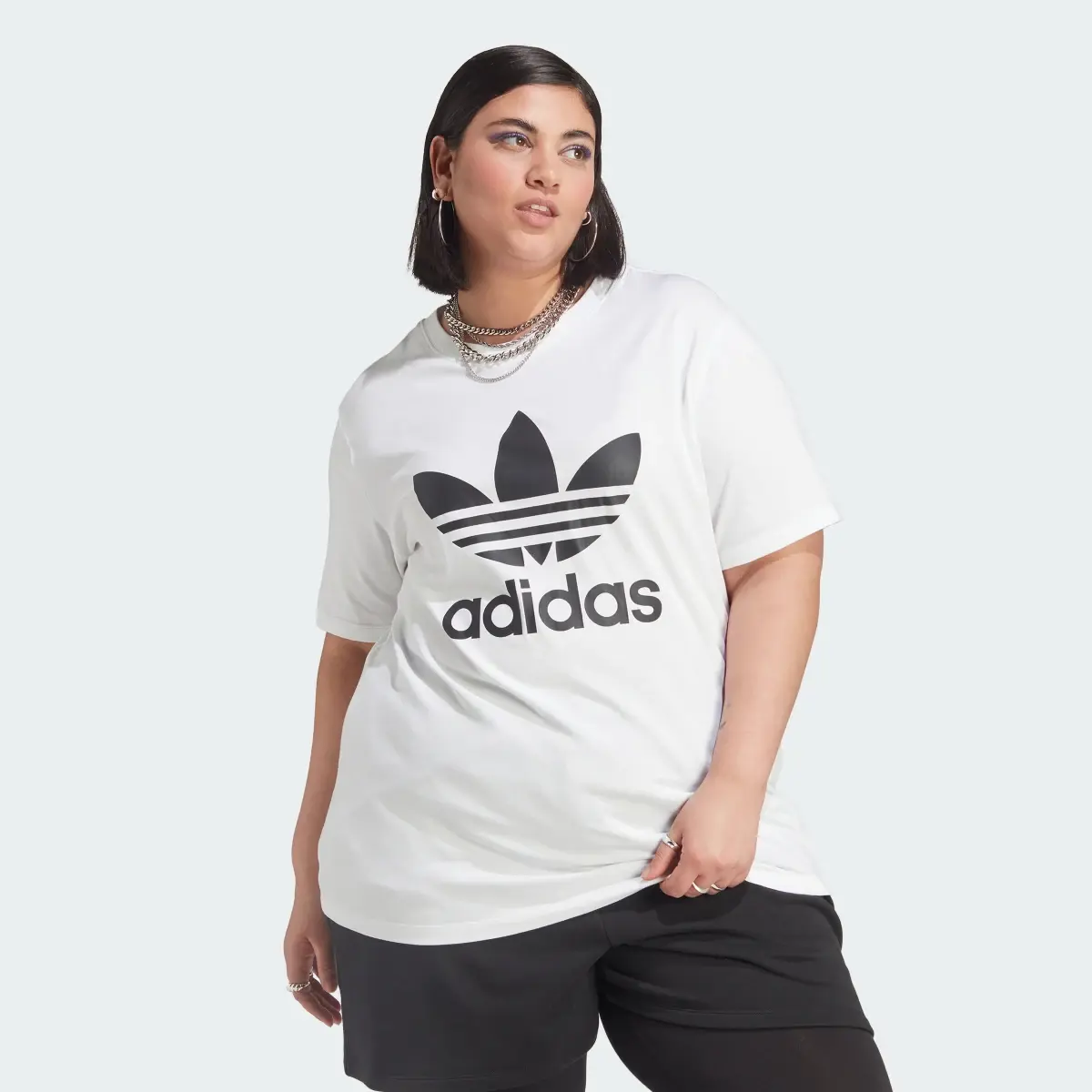 Adidas T-shirt adicolor Classics Trefoil (Curvy). 2