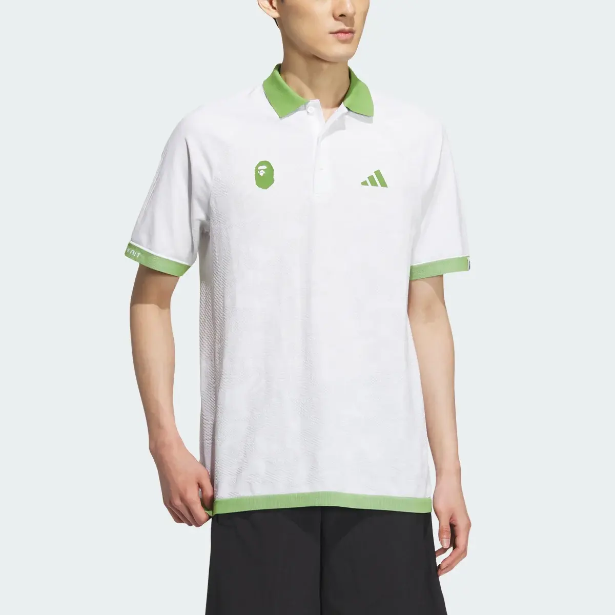 Adidas BAPE x adidas Short Sleeve Golf Polo Shirt. 1