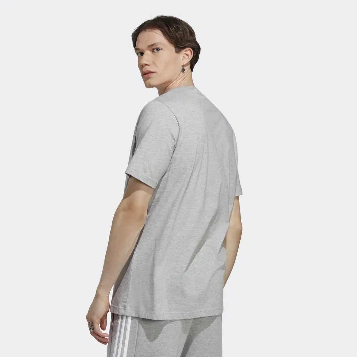 Adidas T-shirt em Jersey Simples Essentials. 3