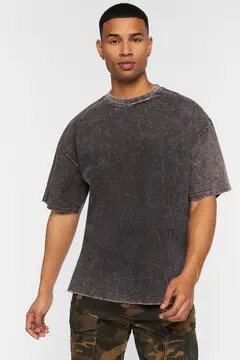 Forever 21 Forever 21 Woven Acid Wash Frayed Crew Neck Tee Black. 2 Forever 21 Forever 21 Woven Acid Wash Frayed Crew Neck Tee Black. 2