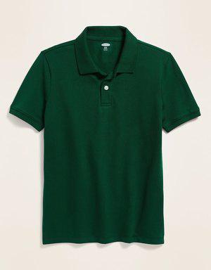 School Uniform Built-In Flex Polo Shirt for Boys