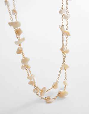 Mother-of-pearl beads necklace