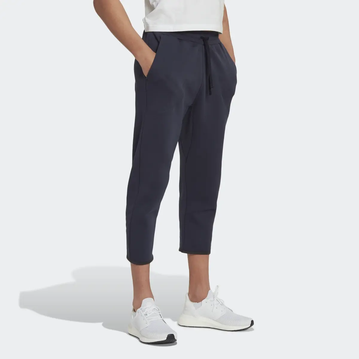 Adidas Studio Lounge Fleece 7/8 Pants. 3