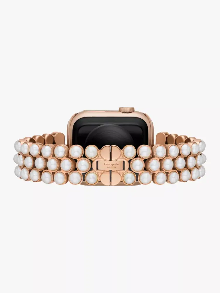 Kate Spade Pearl Gold-tone Stainless Steel 38/40mm Band For Apple Watch®. 2