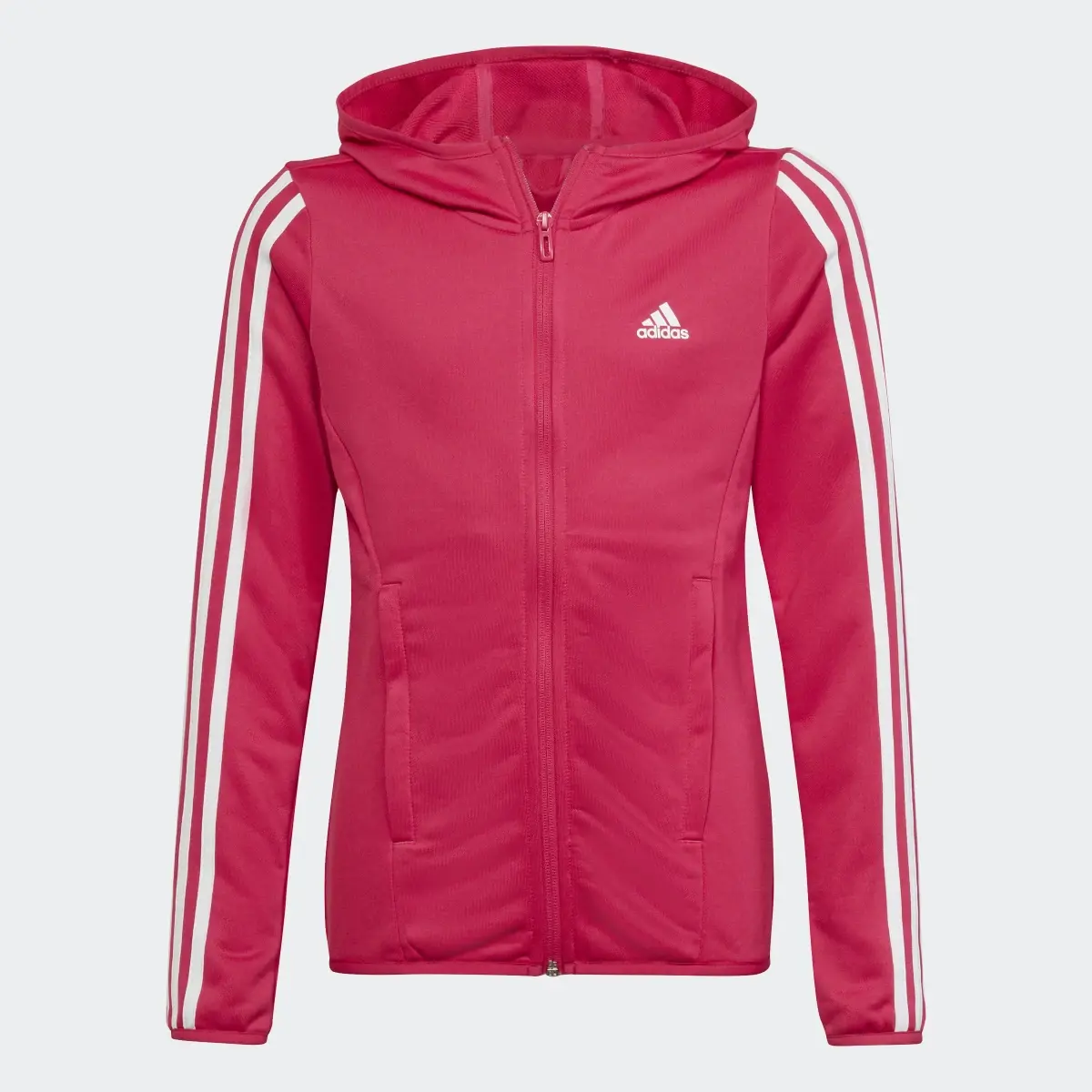 Adidas Designed To Move 3-Stripes Full-Zip Hoodie. 1