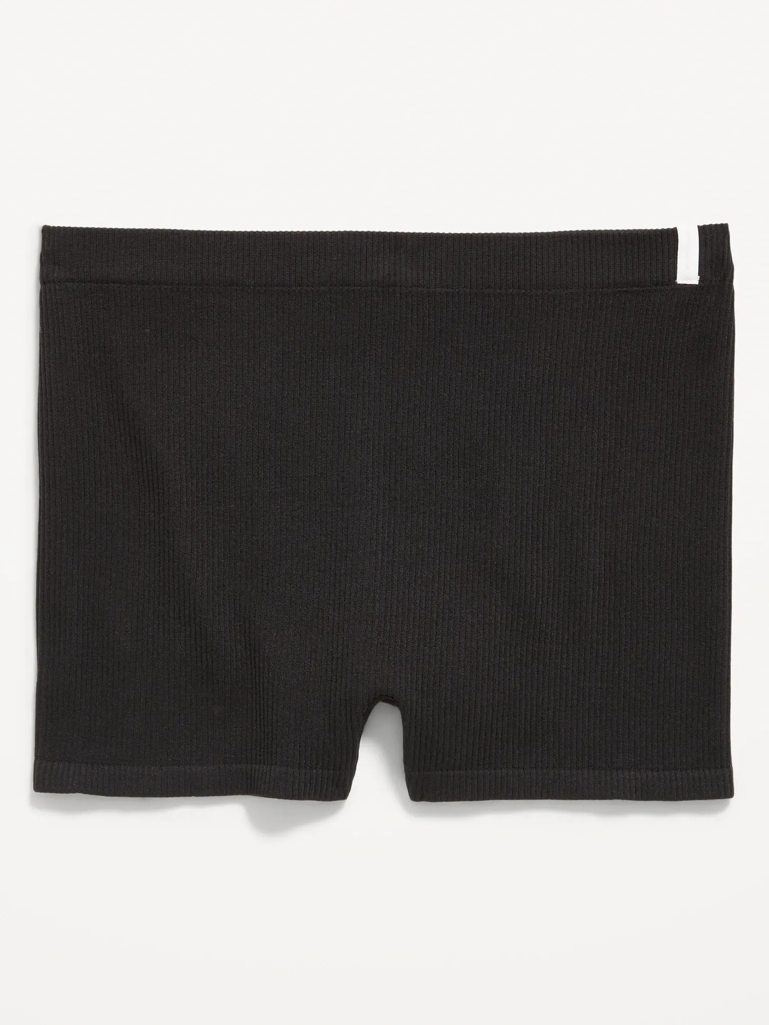 Old Navy Seamless Mid-Rise Rib-Knit Boyshort Underwear for Women black. 1