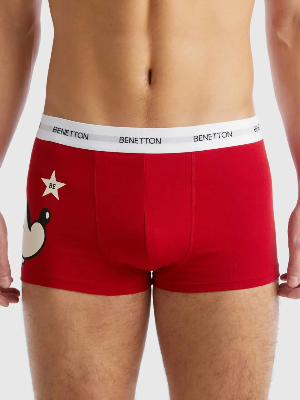 Benetton mickey boxers in stretch cotton. 1