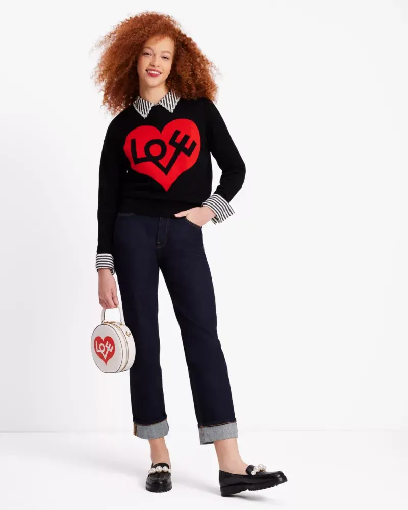 Kate Spade Love Heart Intarsia Sweater. 3