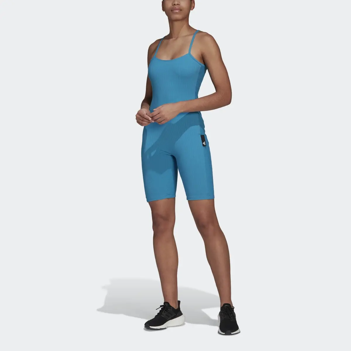 Adidas Studio Lounge Rib Jumpsuit. 1