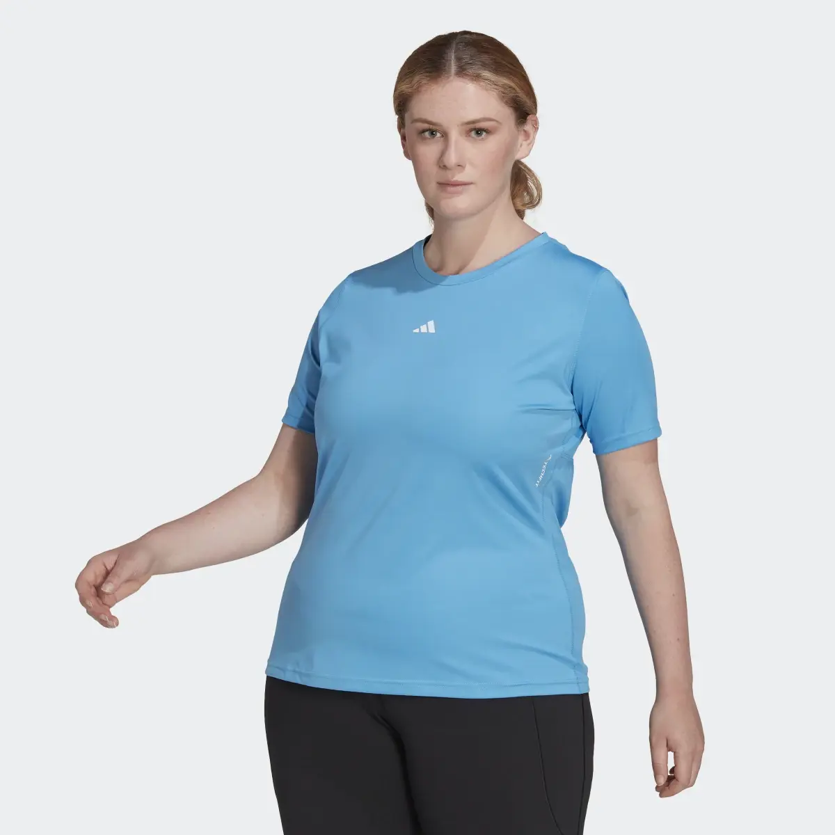 Adidas T-shirt de training à manches courtes Techfit (Grandes tailles). 2