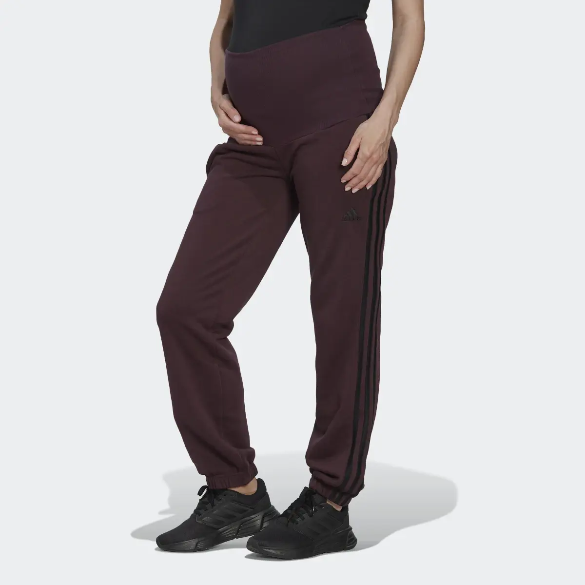 Adidas Essentials Cotton 3-Stripes Pants (Maternity). 1