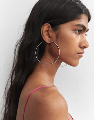 Maxi hoop earrings