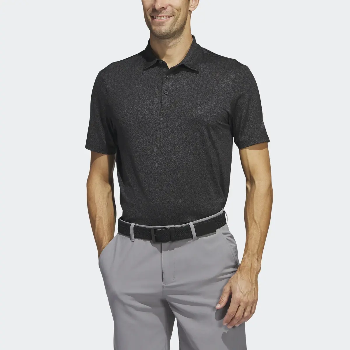 Adidas Ultimate365 Allover Print Golf Polo Shirt. 1