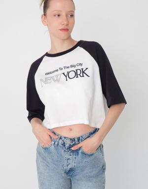 Welcome To The Big City NEW YORK Baskılı T-shirt