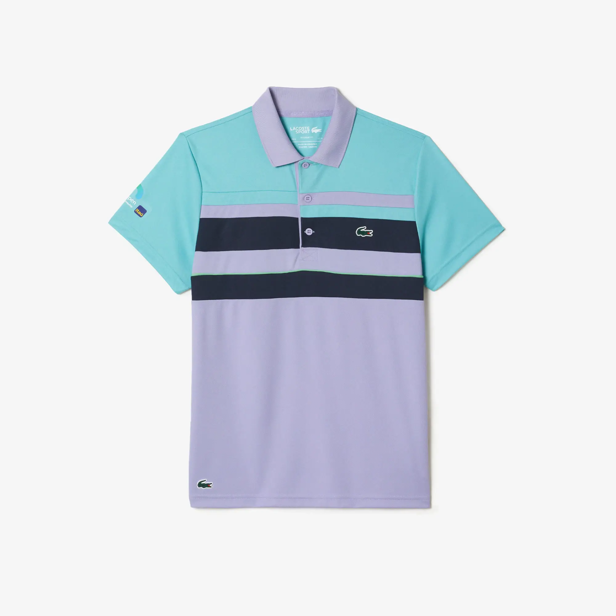 Lacoste Polo para hombre con rayas Lacoste SPORT Miami Open. 2
