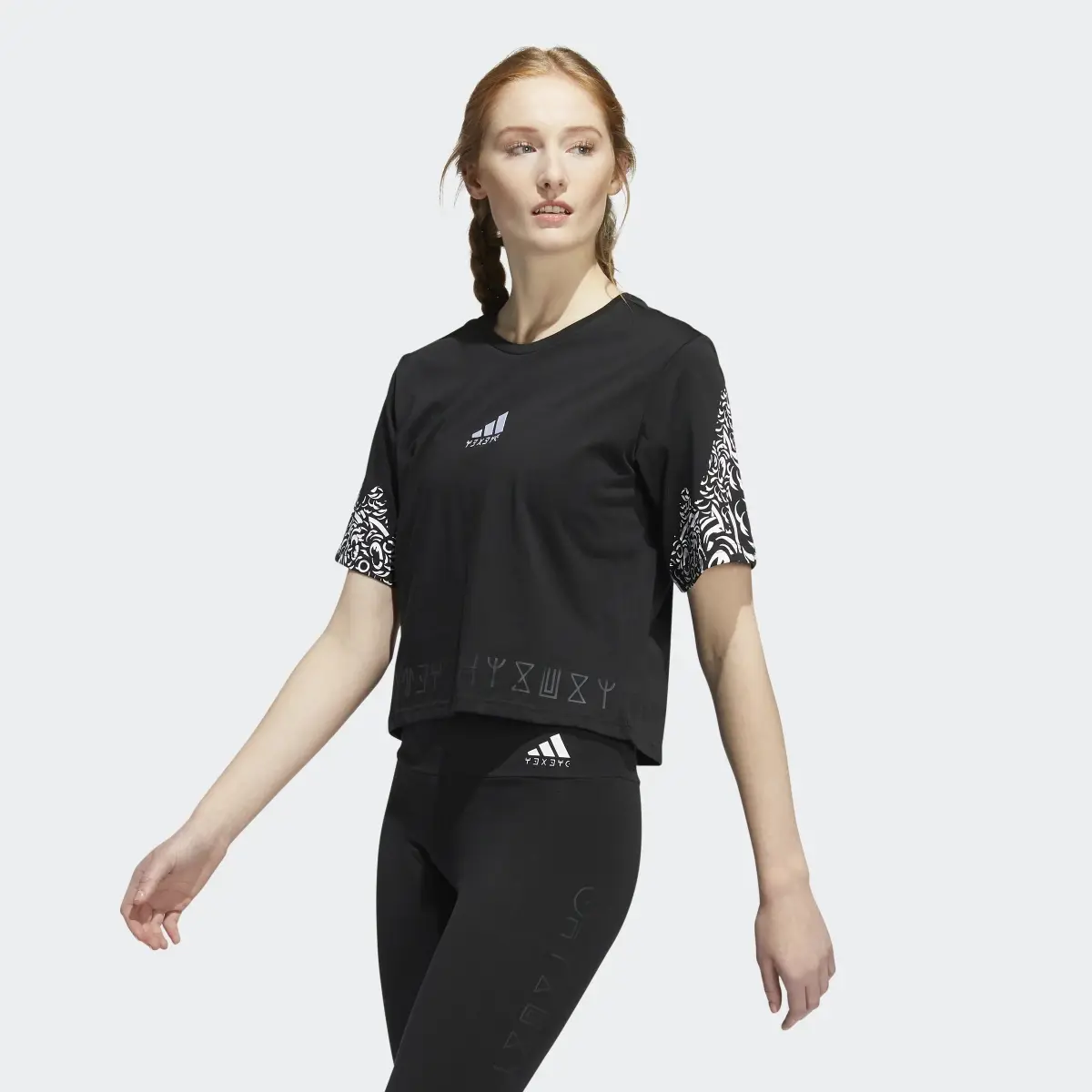 Adidas black best sale panther shirt