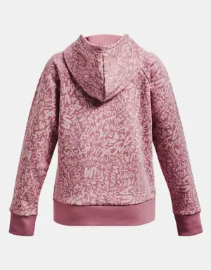 Girls' UA Rival Fleece Printed Hoodie