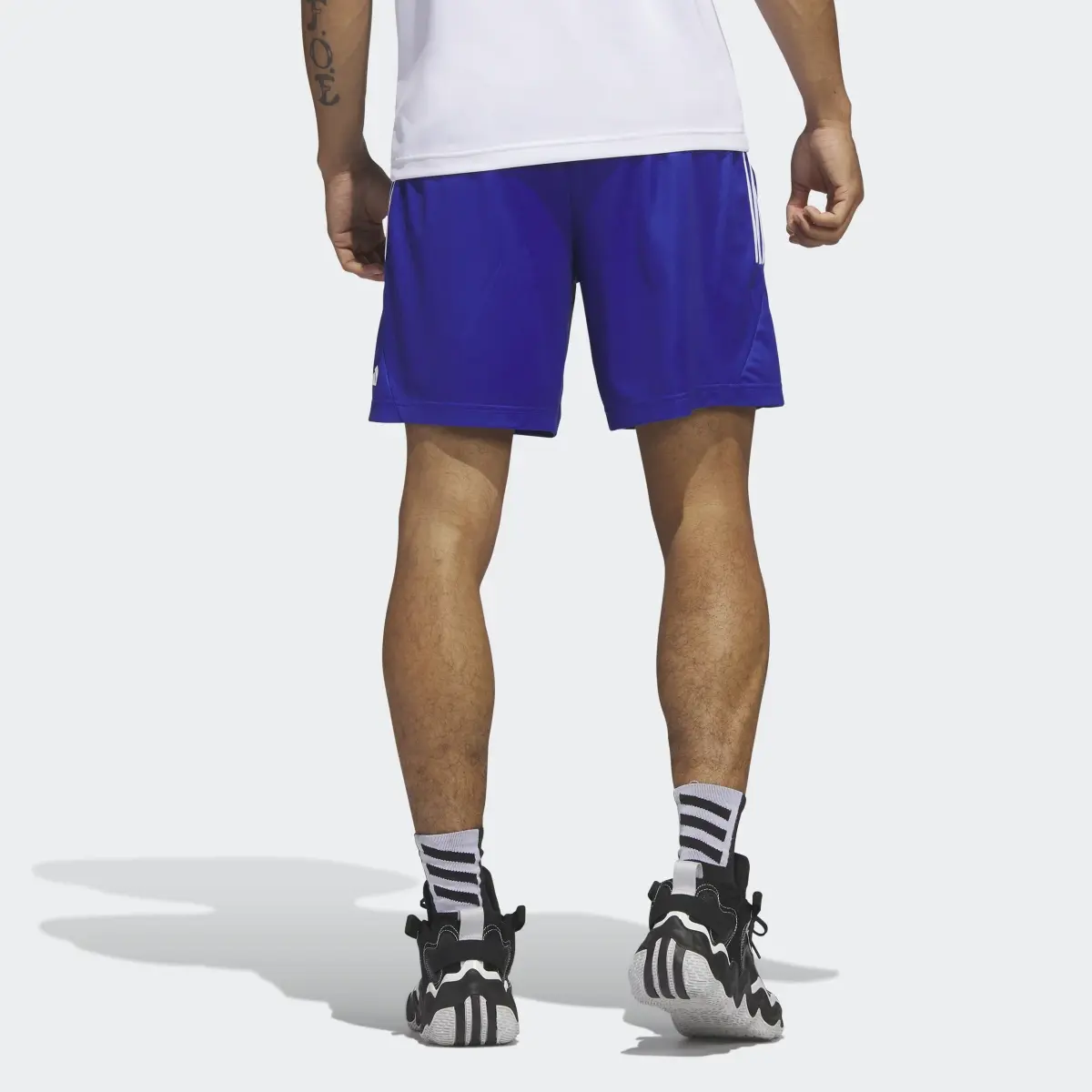 Adidas Legends 3-Stripes Basketball Shorts. 2