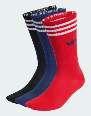 Adidas Solid Crew Socks 3 Pairs