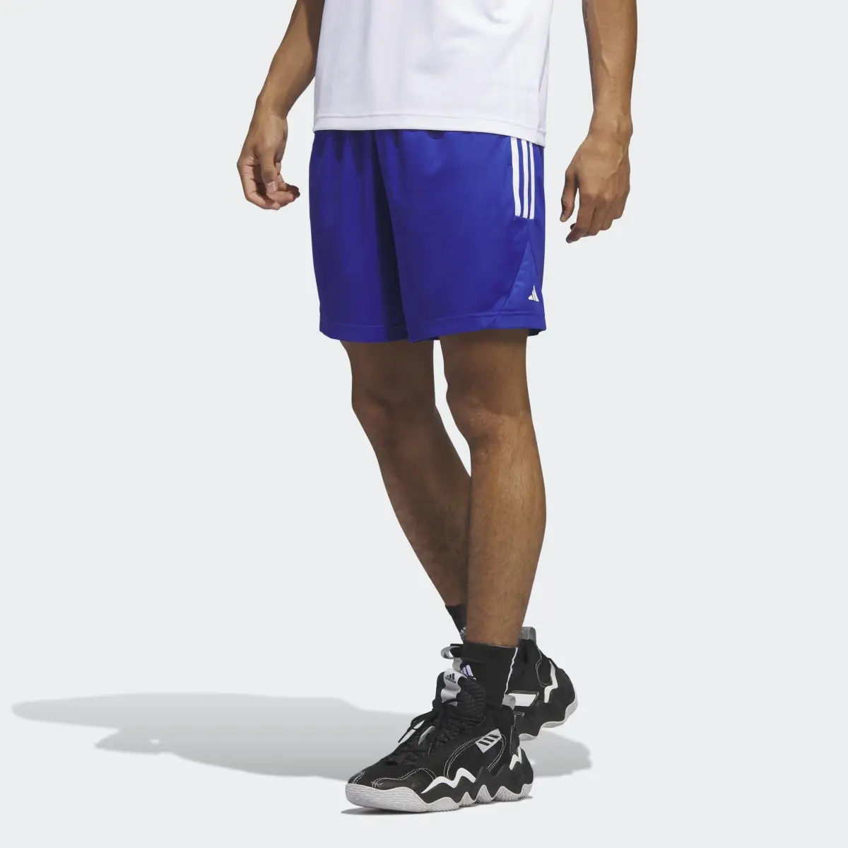 Adidas Legends 3-Stripes Basketball Shorts. 1