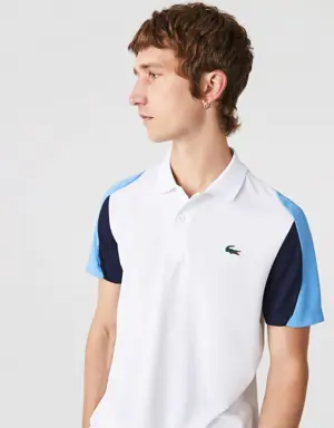 Men's SPORT Regular Fit Abrasion-Resistant Piqué Tennis Polo