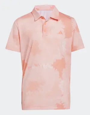 Flower Mesh Golf Polo Shirt